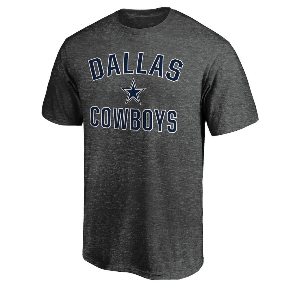 Dallas Cowboys T Shirt Authentic Apparel Victory Arch Charcoal Men Size S